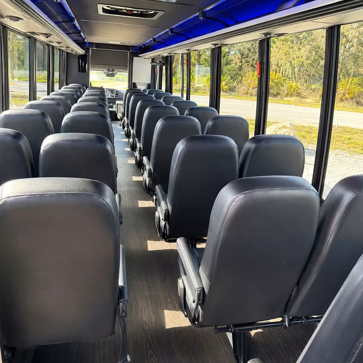 28 passenger minibus interior