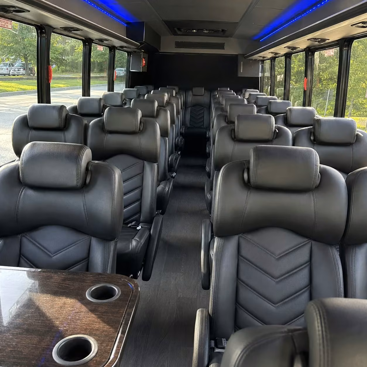 30 passenger minibus inside