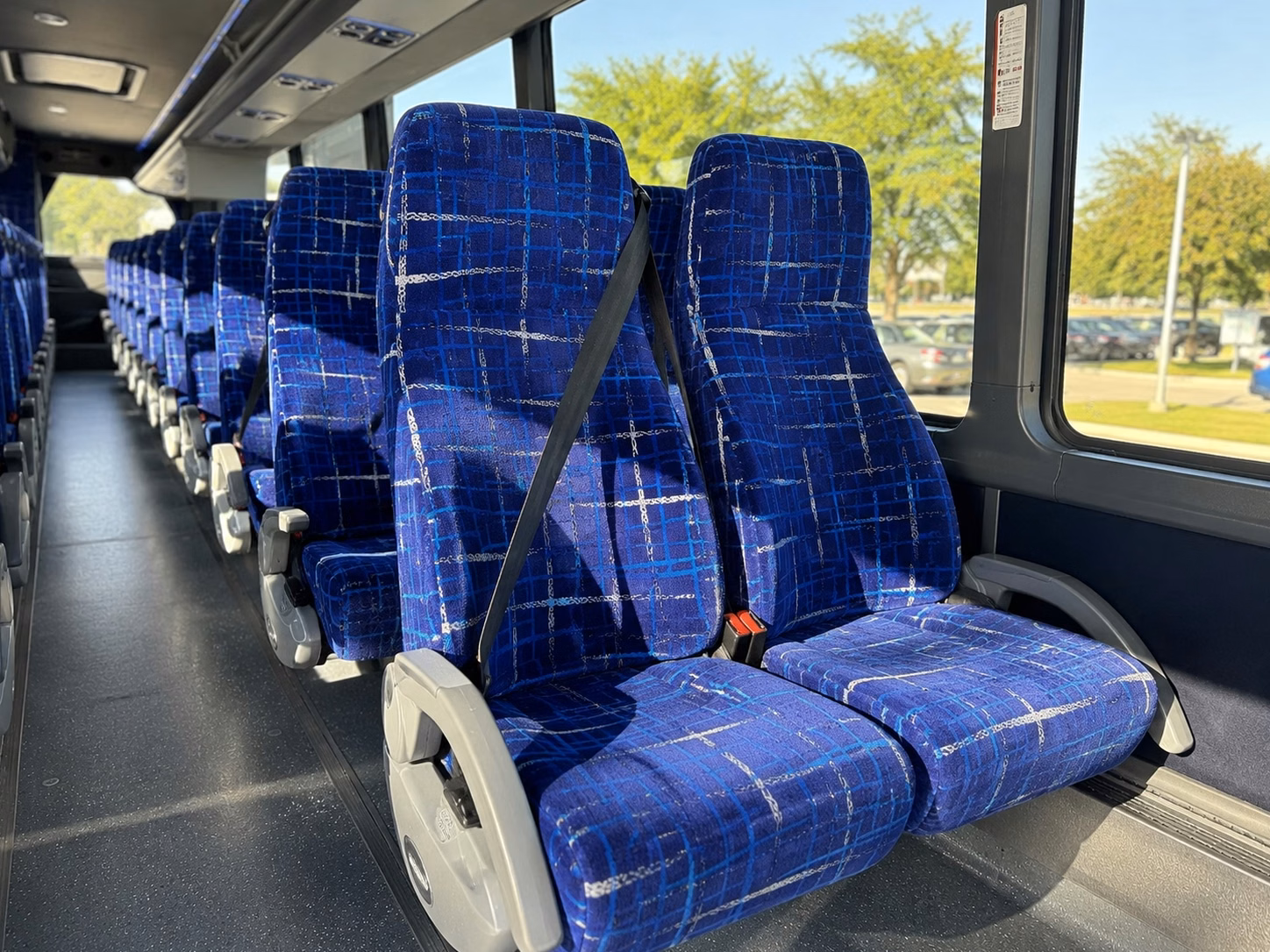newnan charter bus interior